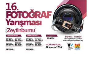Zeytinburnu Belediyesi ile Türkiye Fotoğraf Vakfı iş birliğiyle düzenlenen 16. Zeytinburnu Fotoğraf Yarışması için başvurular başladı.