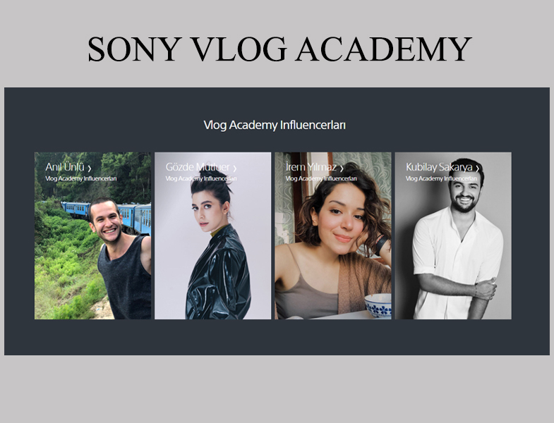 'Sony Vlog Academy' Projesi Hayata Geçirildi