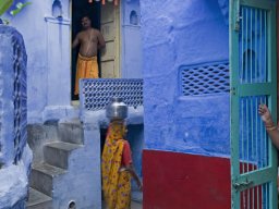 Blue Painted Houses And Street Scenes In Jodhpur 7