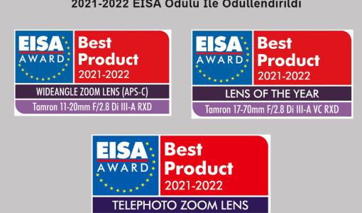  Tamron Lensleri Üç Prestijli  2021-2022 EISA Ödülü İle Ödüllendirildi