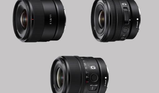 Sony, Geniş Açılı E-Mount APS-C Lens Serisinin  Yeni E PZ 10-20mm F4 G, E 15mm F1.4 G ve E 11mm F1.8 Modellerini Duyurdu